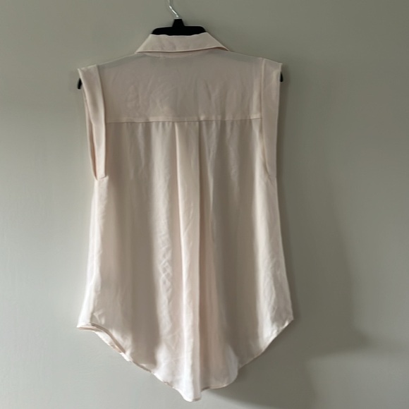 TRUTH BY REPUBLIC Sleveless Button Down Shirt Blouse Bare Pink Sz M - Picture 4 of 14